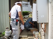 被災住宅の給湯器工事や仮設住宅の工事 第2弾派遣写真13